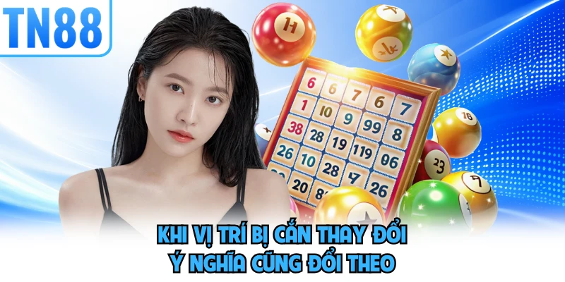 Khi vị trí bị cắn thay đổi, ý nghĩa cũng đổi theo
